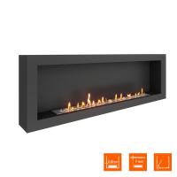 Биокамин SteelHeat WALL ONE 1700 черный Биокамин SteelHeat WALL ONE 1700 черный
