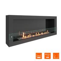 Биокамин SteelHeat WALL ONE 1400 черный, стекло, стемалит Биокамин SteelHeat WALL ONE 1400 черный, стекло, стемалит