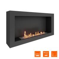 Биокамин SteelHeat WALL ONE 1100 черный Биокамин SteelHeat WALL ONE 1100 черный