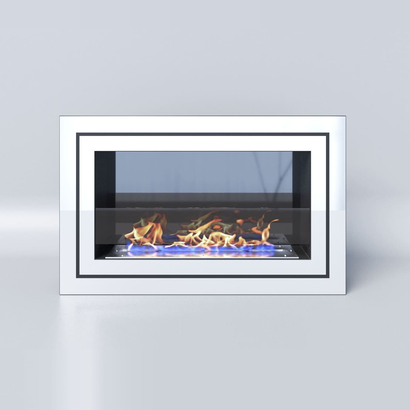 Биокамин "Русский огонь" Стенли 800N настенный (высота 500мм.) с декоративным стеклом (стемалитом) по цене 36 600 руб.