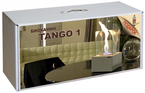 Набор с биокамином TANGO 1, биотопливом(1шт.х1.5л.) гранит, зажигалкой