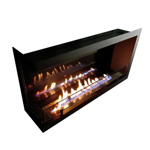 Биокамин "Русский огонь" Честер 1000 угловой левый с защитным и декоративным стеклом