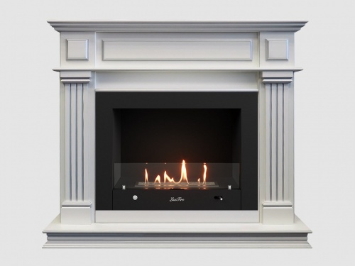 Каминный портал МДФ "Амелия 1050" с биокамином Lux Fire "Фаер Бокс 4 - 25.5" (белый) Каминный портал МДФ "Амелия 1050" с биокамином Lux Fire "Фаер Бокс 4 - 25.5" (белый)