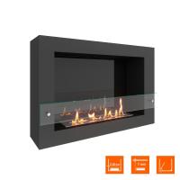 Биокамин SteelHeat WALL ONE 800 черный, стекло, стемалит Биокамин SteelHeat WALL ONE 800 черный, стекло, стемалит