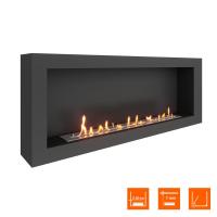 Биокамин SteelHeat WALL ONE 1400 черный Биокамин SteelHeat WALL ONE 1400 черный