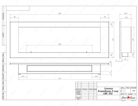 Биокамин SteelHeat LONG 1500 стекло Биокамин SteelHeat LONG 1500 стекло по цене 53 200 руб.