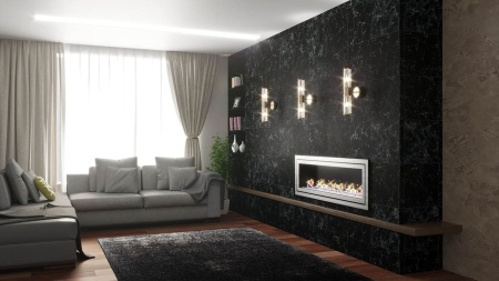 Биокамин "Русский огонь" Стенли 1300V встраиваемый с защитным стеклом по цене 48 340 руб.