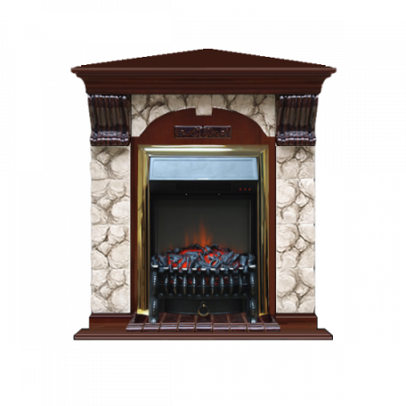 Арочный Карелия угловой (красное дерево)+Fobos Brass