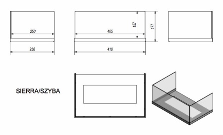 Стекло декоративное для биокамина SIERRA по цене &euro;233