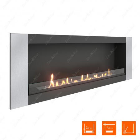 Биокамин SteelHeat LONG-V 1500 стекло Биокамин SteelHeat LONG-V 1500 стекло по цене 59 800 руб.