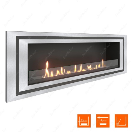 Биокамин SteelHeat LONG-D 1200 XL стекло по цене 50 448 руб.