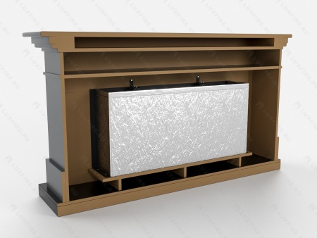 Биокамин Lux Fire с порталом Ангара 42, графит по цене 124 306 руб.