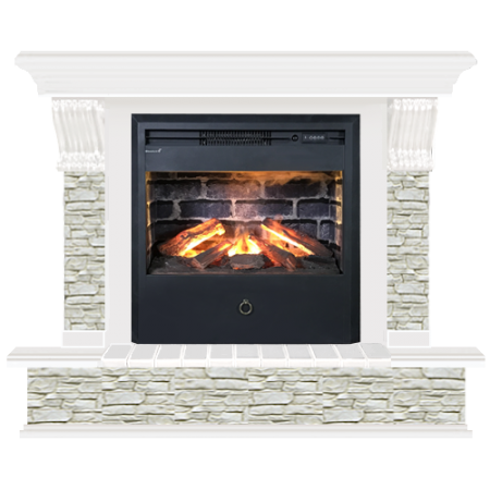 Панорама грот однотонный (белый)+Samba 3D