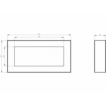 Биокамин Window Fat II black Арома Биокамин Window Fat II black Арома по цене 31 600 руб.