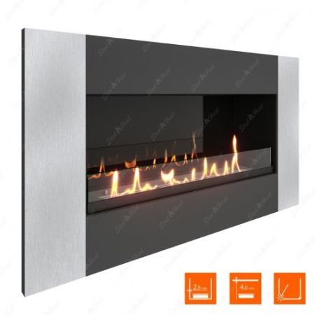 Биокамин SteelHeat GRAND-V 900 XL стекло + стемалит по цене 43 088 руб.