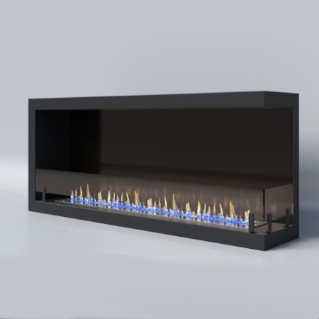 Биокамин "Русский огонь" Честер 1200 угловой правый с защитным стеклом по цене 43 900 руб.